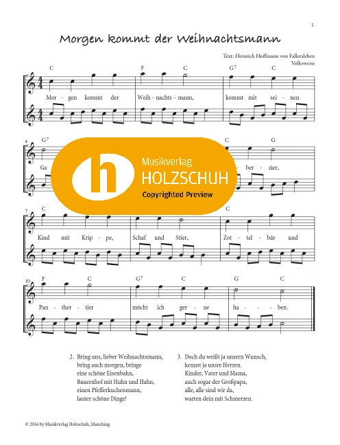 Morgen kommt der Weihnachtsmann